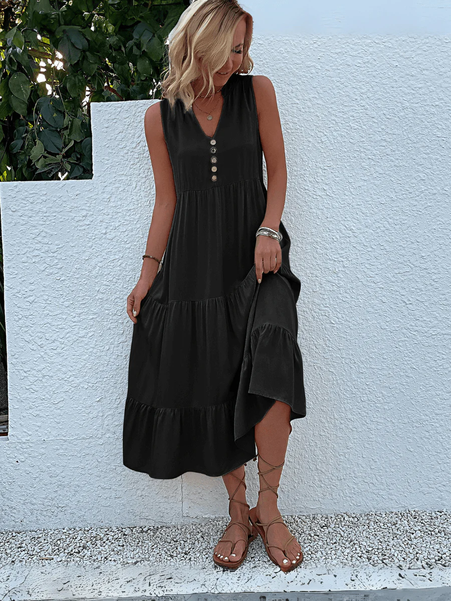 Olivian Tired Maxi Dress - Image 7