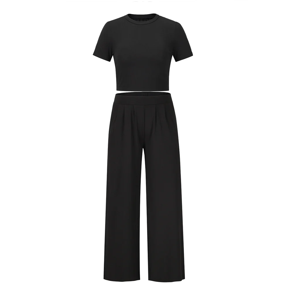 Ophelia Beach Lounge Matching Set - Black - Image 6