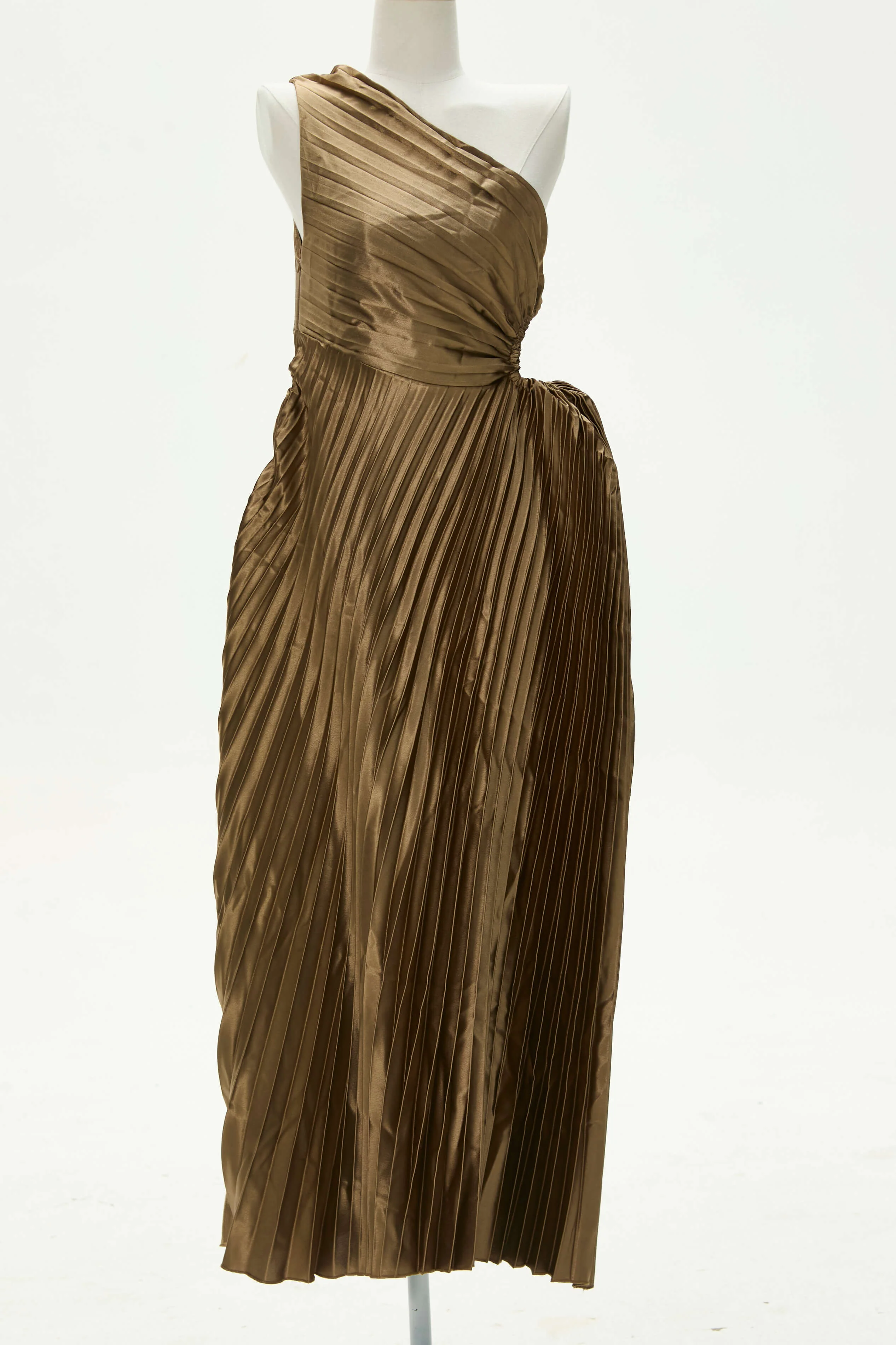 Party Day Glam One Shoulder Asymmetrical Maxi Dress - Image 6