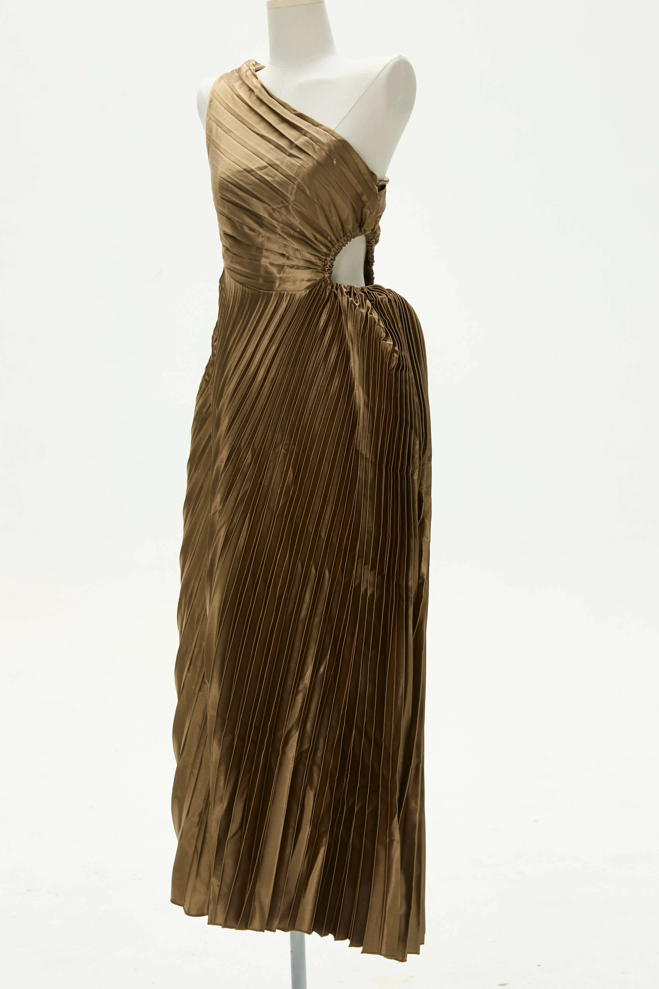 Party Day Glam One Shoulder Asymmetrical Maxi Dress - Image 8