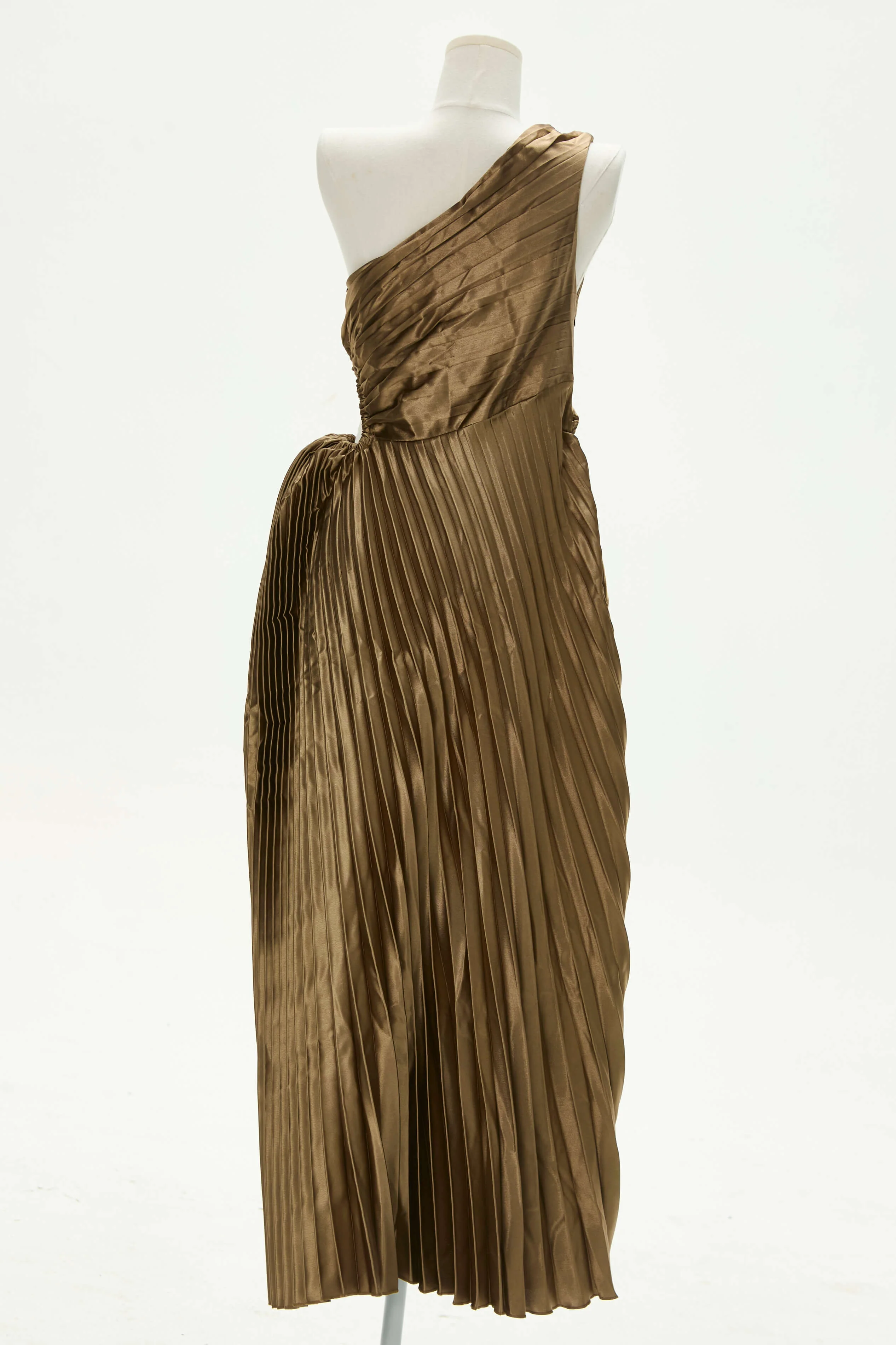 Party Day Glam One Shoulder Asymmetrical Maxi Dress - Image 9