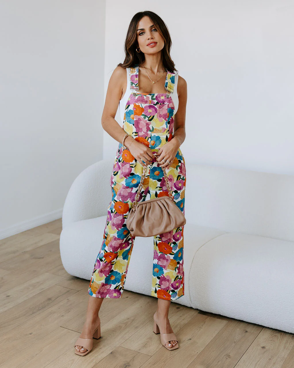 PAXTON FLORAL POCKETED OVERALLS - MULTI - Image 6
