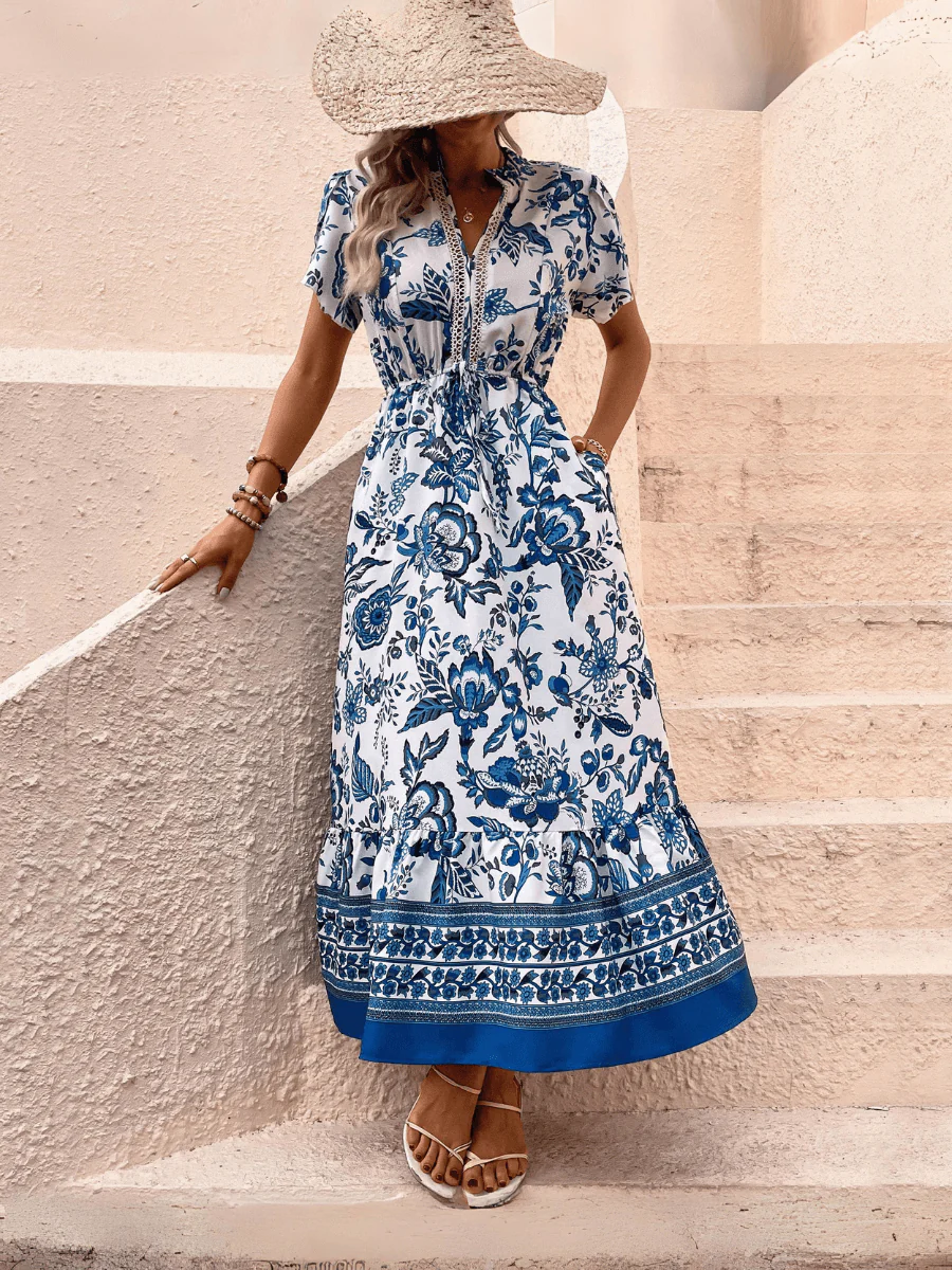 Picking Petals Floral Short Sleeve Maxi Dress - Image 2
