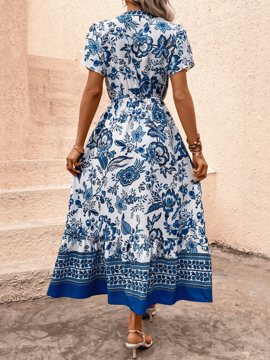 Picking Petals Floral Short Sleeve Maxi Dress - Image 4