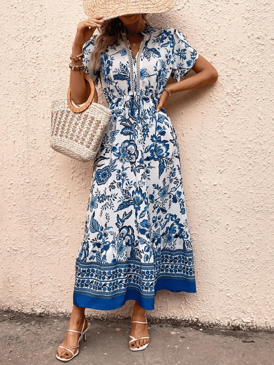 Picking Petals Floral Short Sleeve Maxi Dress - Image 5
