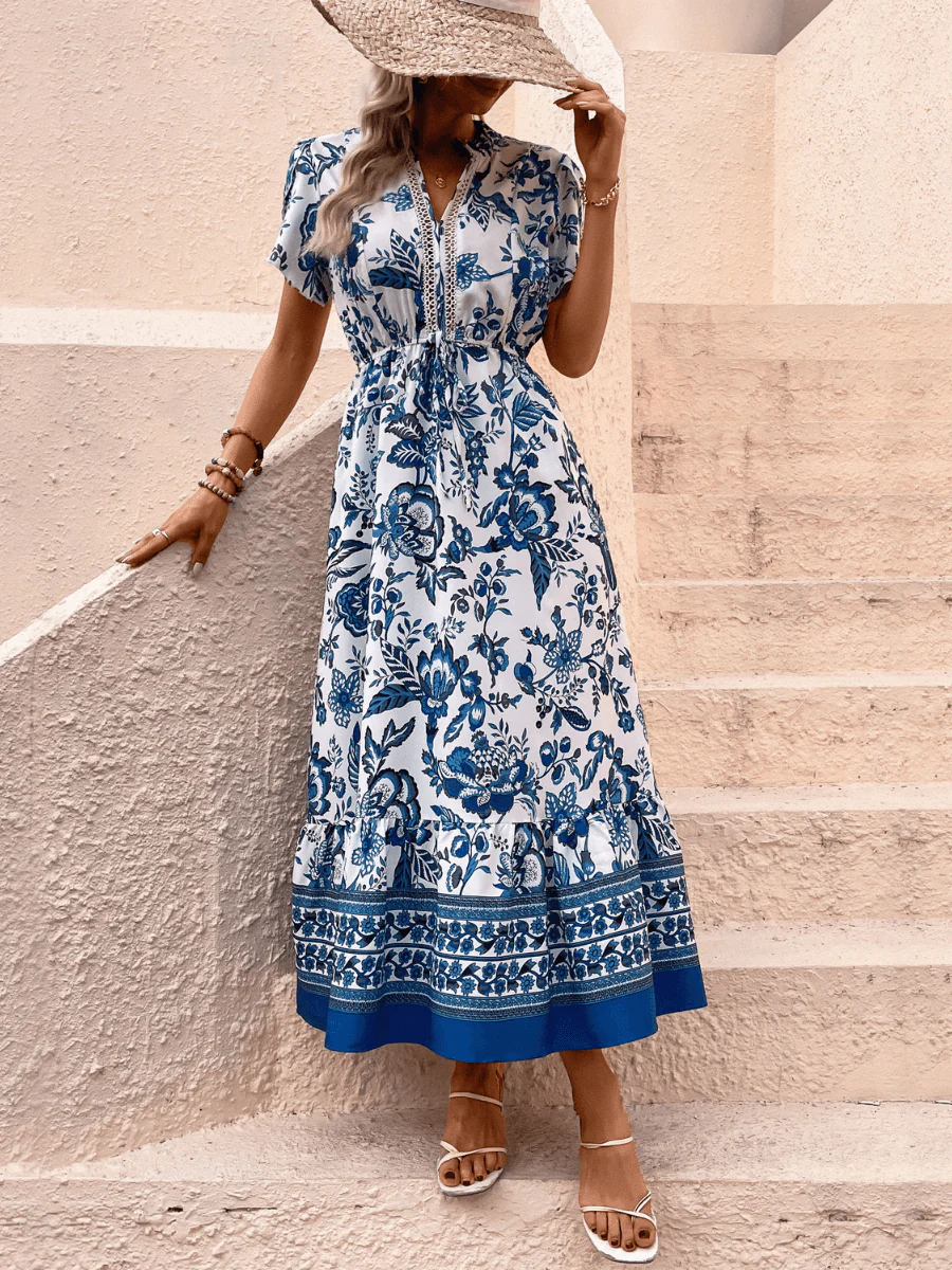 Picking Petals Floral Short Sleeve Maxi Dress - Image 6