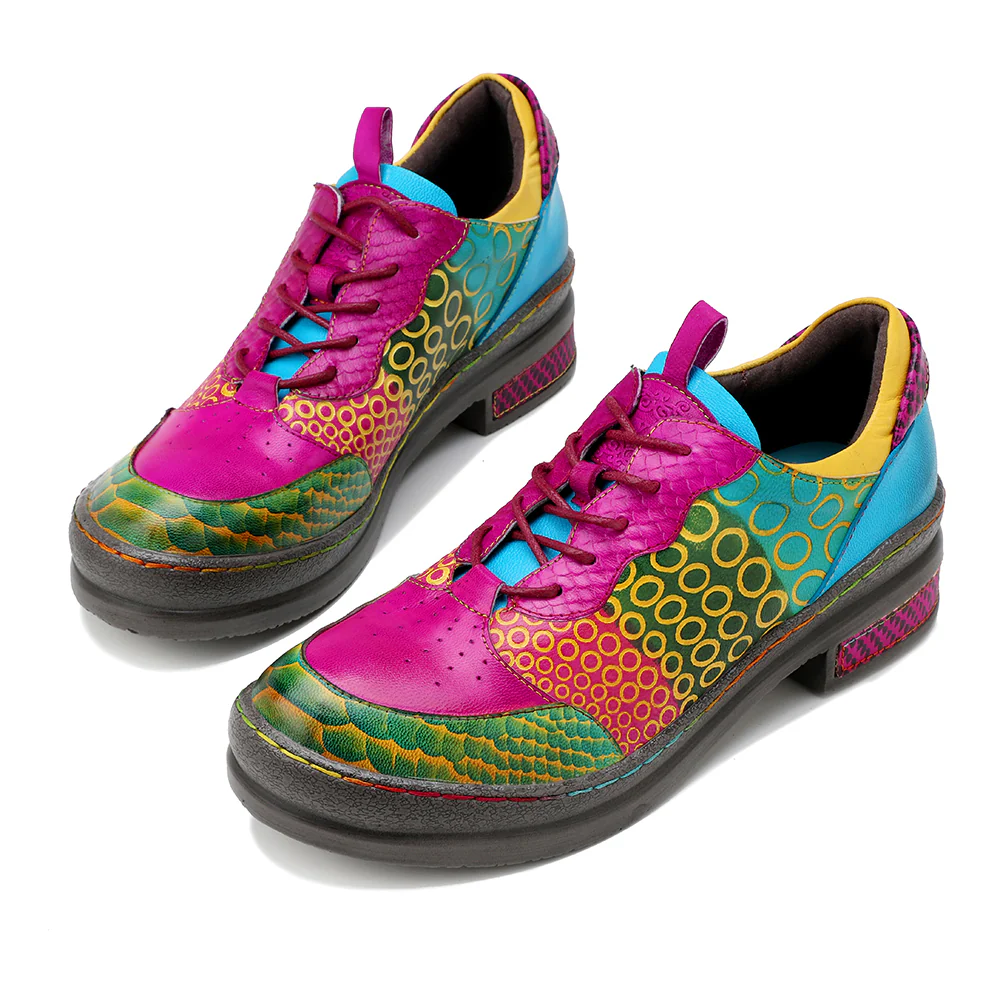 Soffia | Pink Your Eye Floral Leather Oxford - Image 3