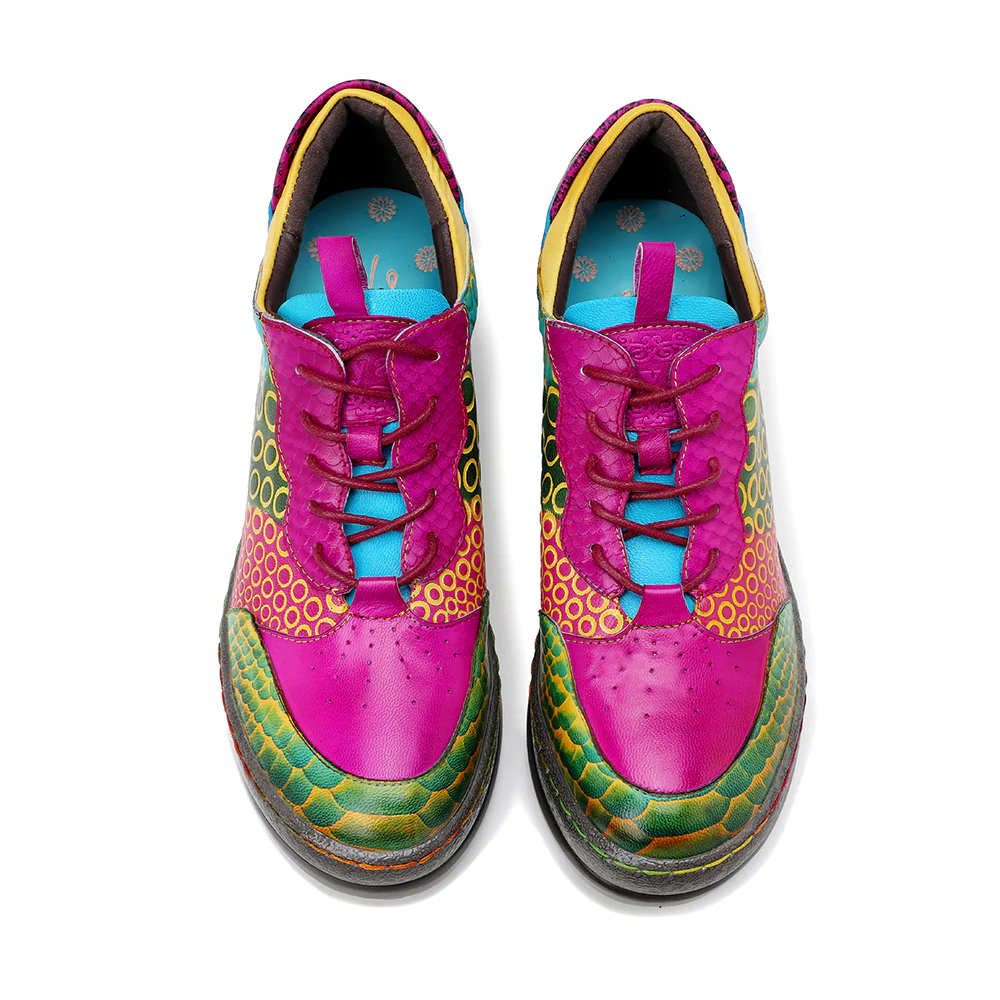 Soffia | Pink Your Eye Floral Leather Oxford - Image 4