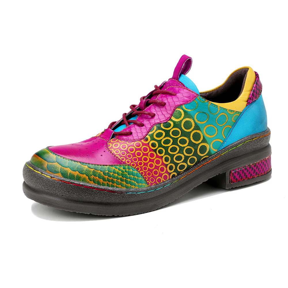 Soffia | Pink Your Eye Floral Leather Oxford - Image 5