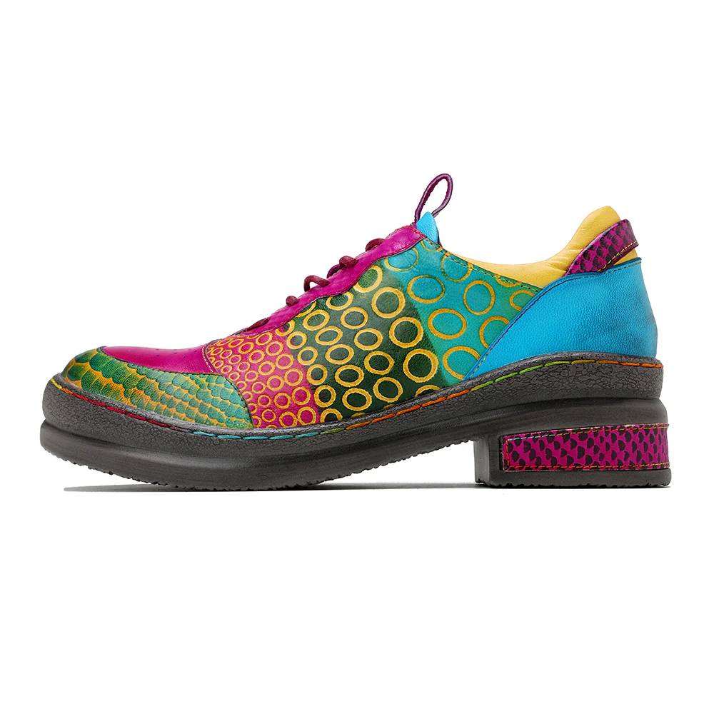 Soffia | Pink Your Eye Floral Leather Oxford - Image 6
