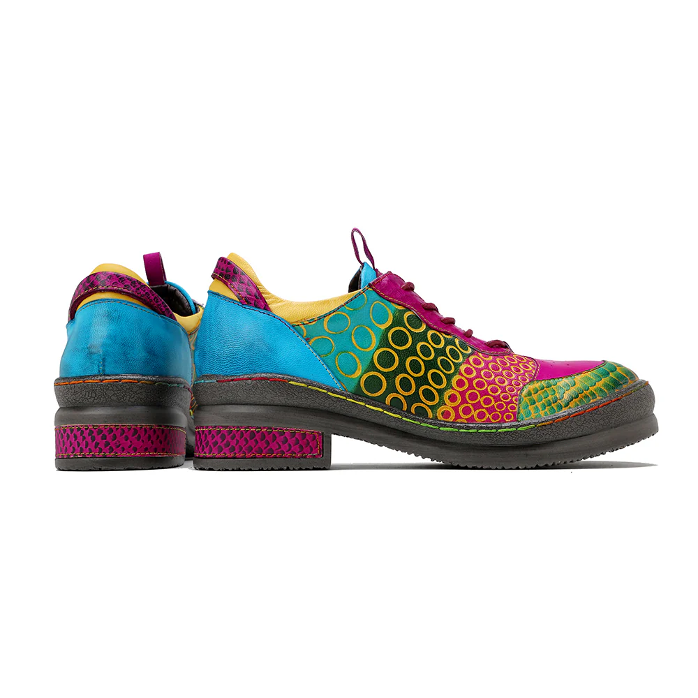 Soffia | Pink Your Eye Floral Leather Oxford - Image 7