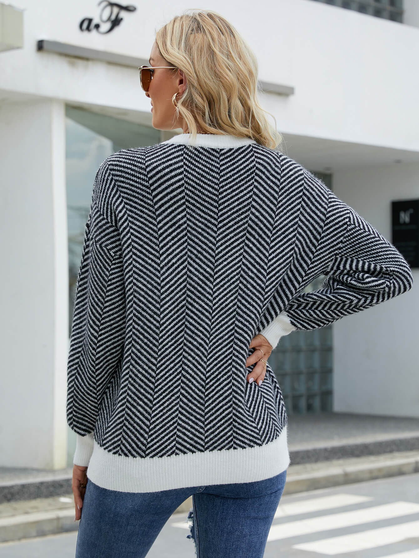 PRISCINE KNIT SWEATER - BLACK - Image 5