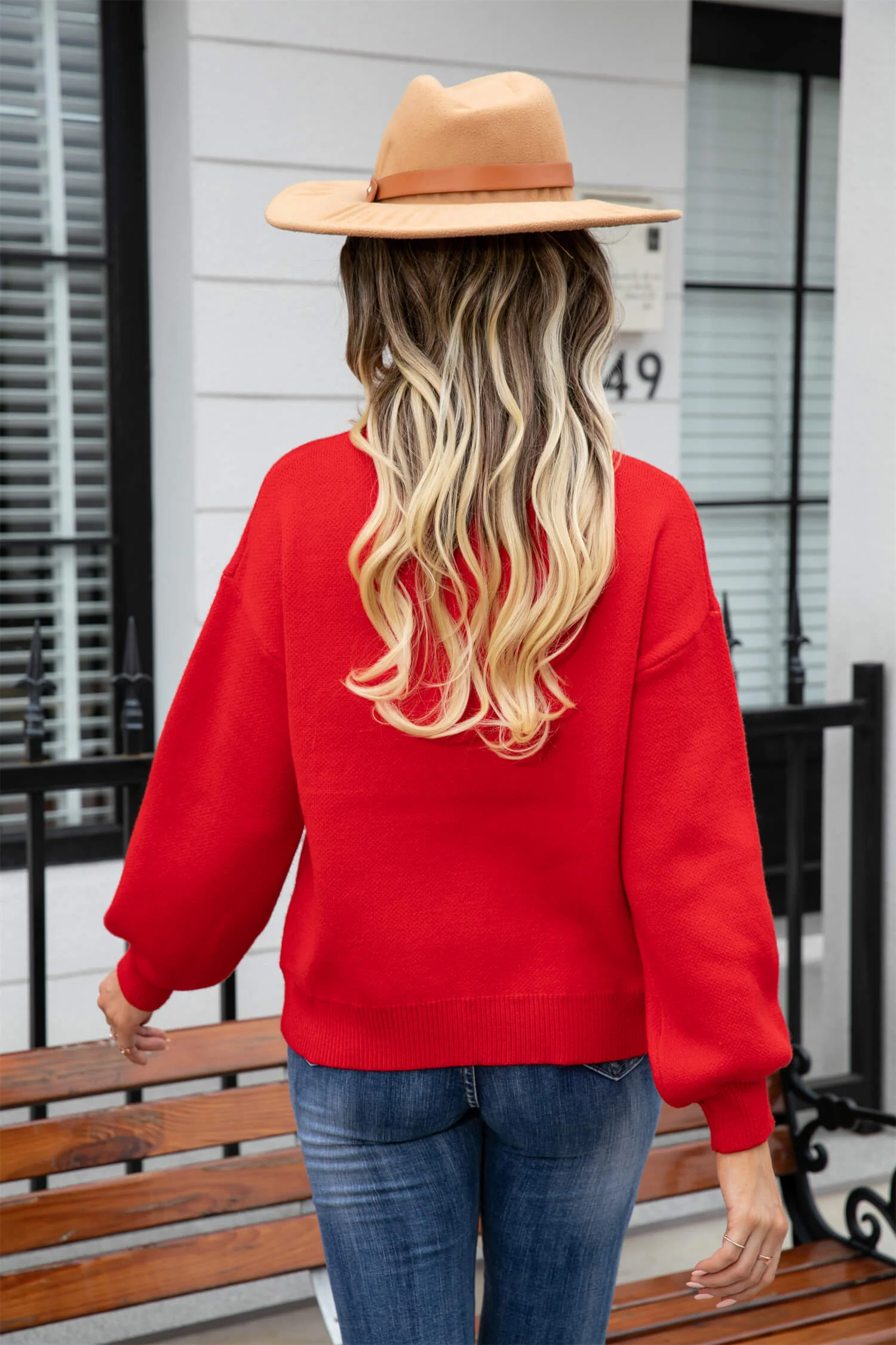 Pump My Heart Knit Sweater - Red - Image 7
