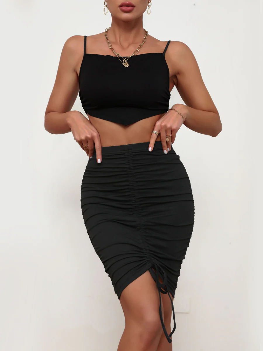 QUEENIKA APRON SET - BLACK