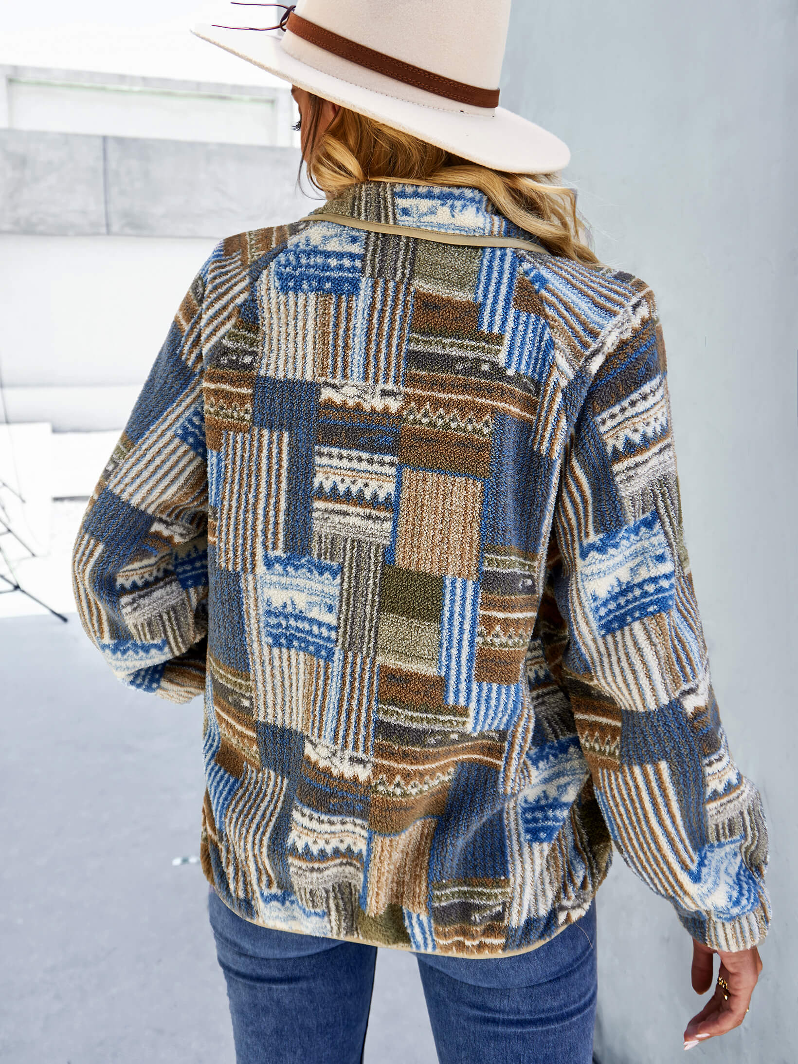 QUIRINIUS FLEECE JACKET - KHAKI - Image 3