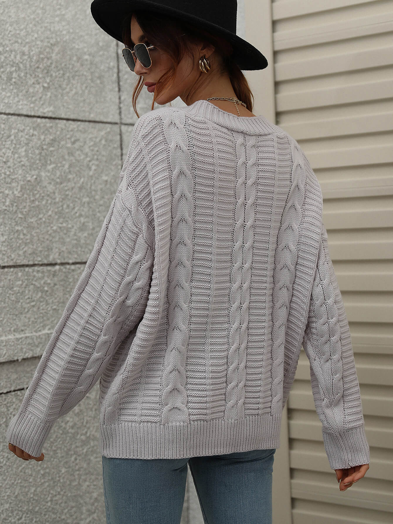 RACHAEL KNIT CARDIGAN - GREY - Image 8