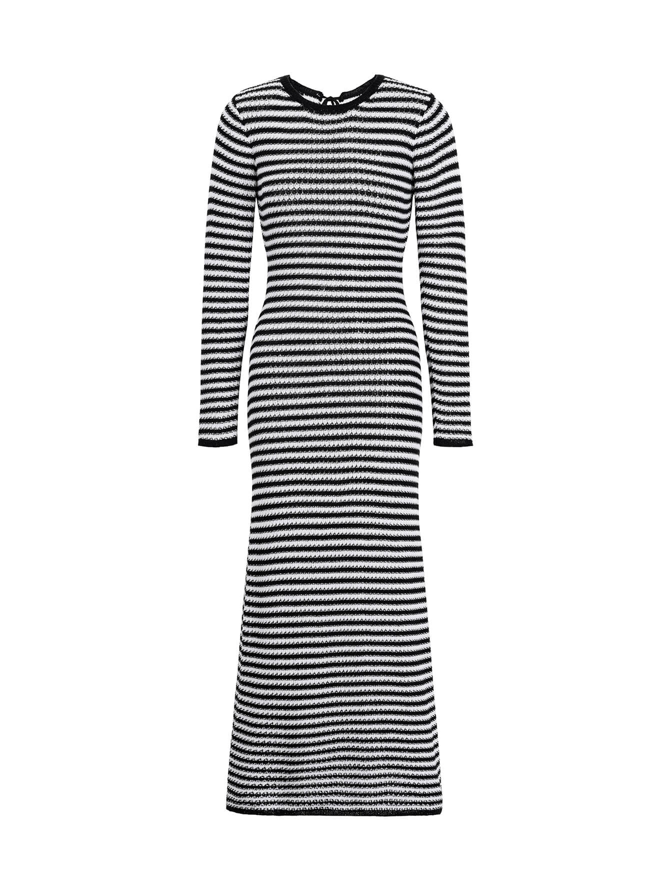 Relax My Way Stripe Sweater Maxi Dress - Image 5
