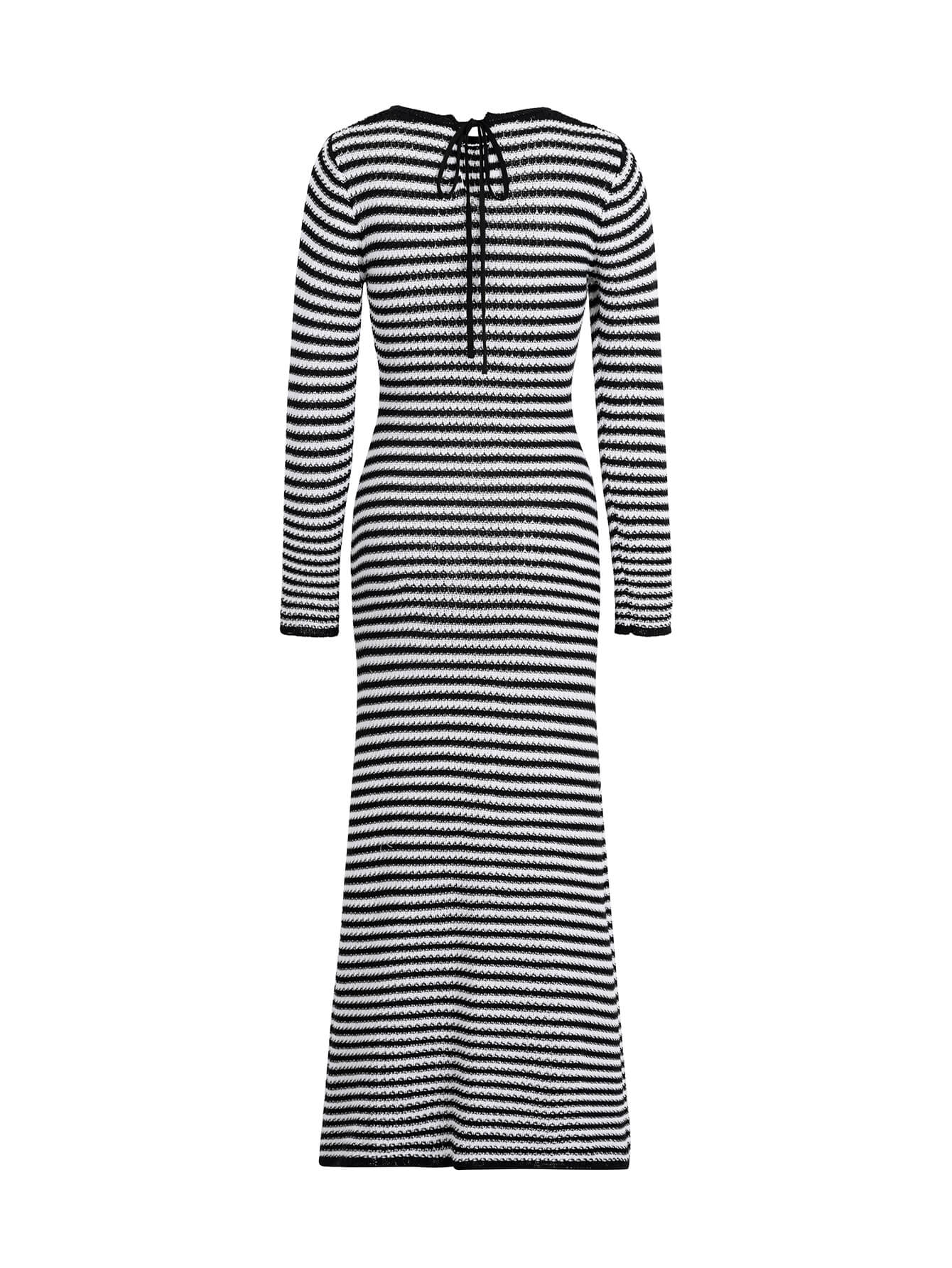 Relax My Way Stripe Sweater Maxi Dress - Image 6