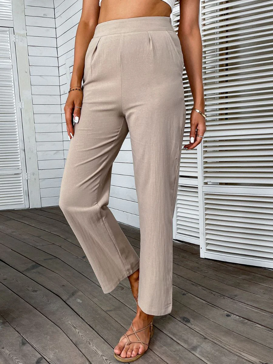 REMIEL LINEN PANTS - BEIGE - Image 2