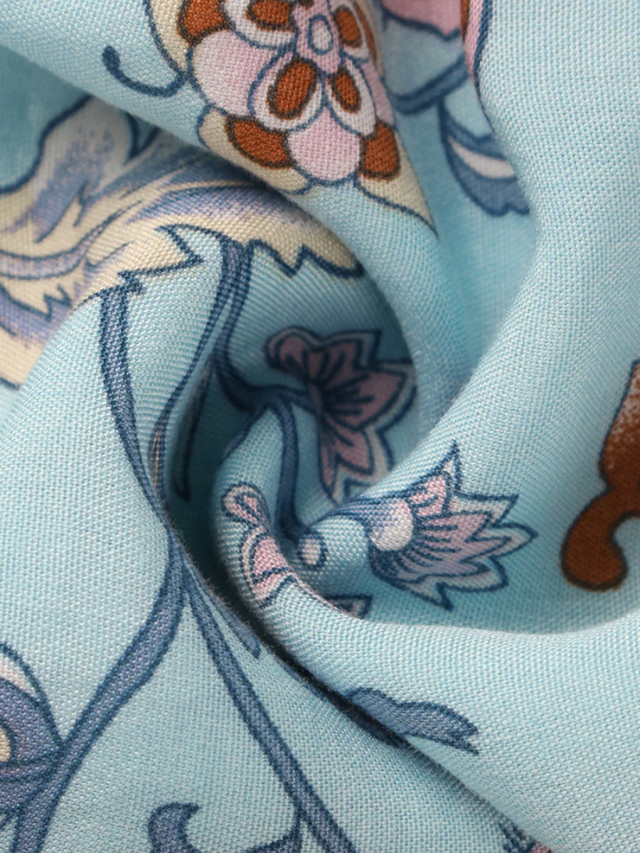 RINA BOHO DRESS - BLUE - Image 7