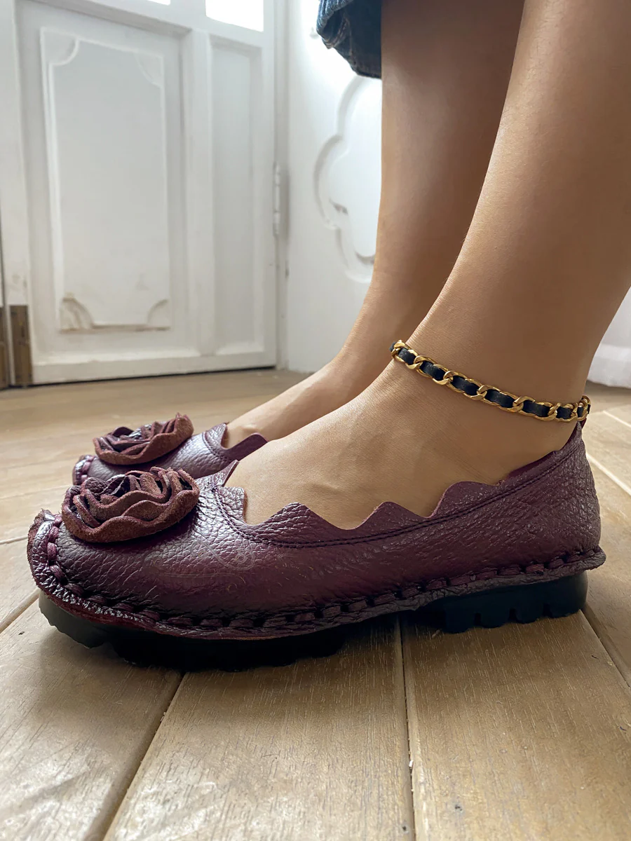 Rose Bow Head-Accent Loafers - Rumour Has It - Image 3