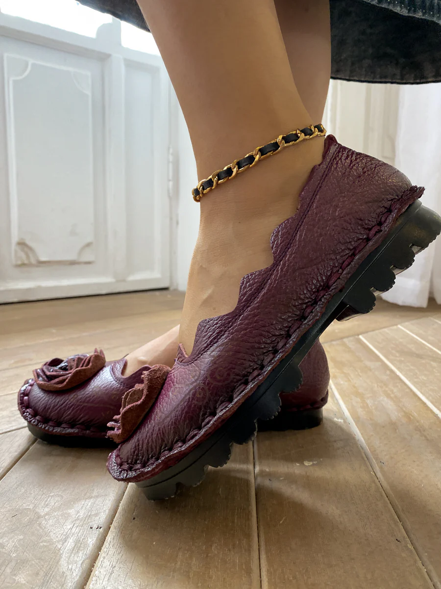 Rose Bow Head-Accent Loafers - Rumour Has It - Image 4