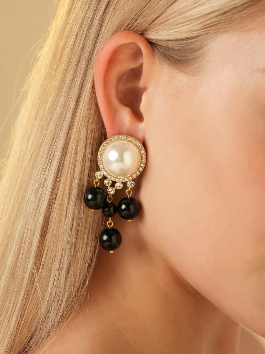 Royal Palace French Pearl Drop Earrings - Image 3