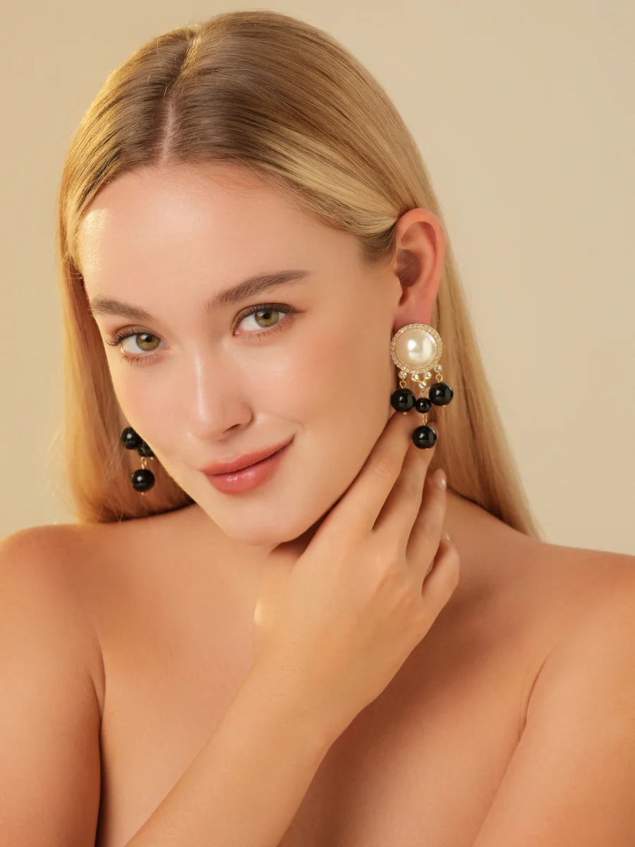 Royal Palace French Pearl Drop Earrings - Image 4
