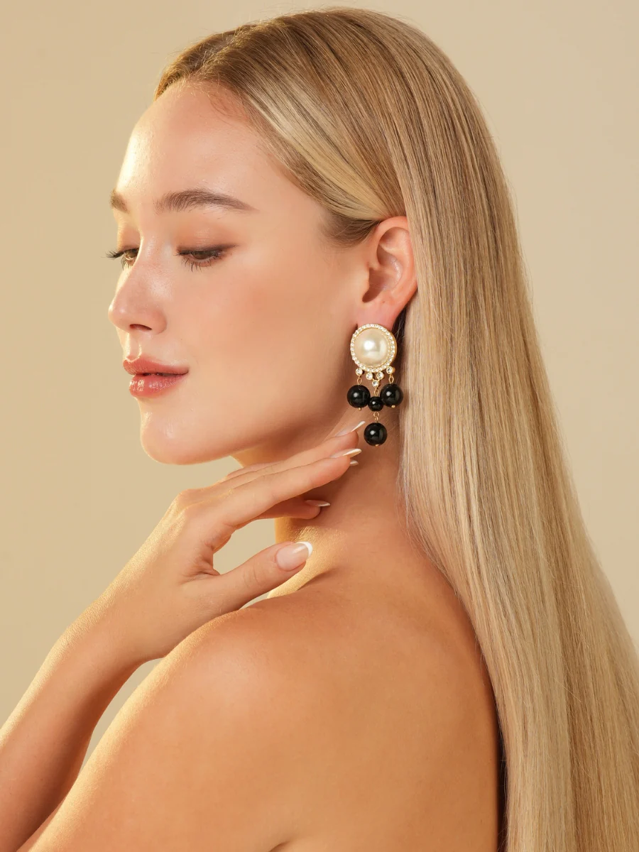 Royal Palace French Pearl Drop Earrings - Image 8