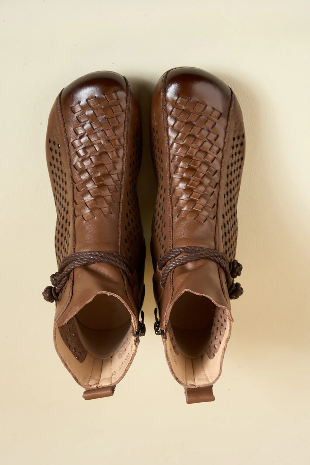 Rumour Has It | Boho Breeze Leather Ankle Boot - brown - Image 14