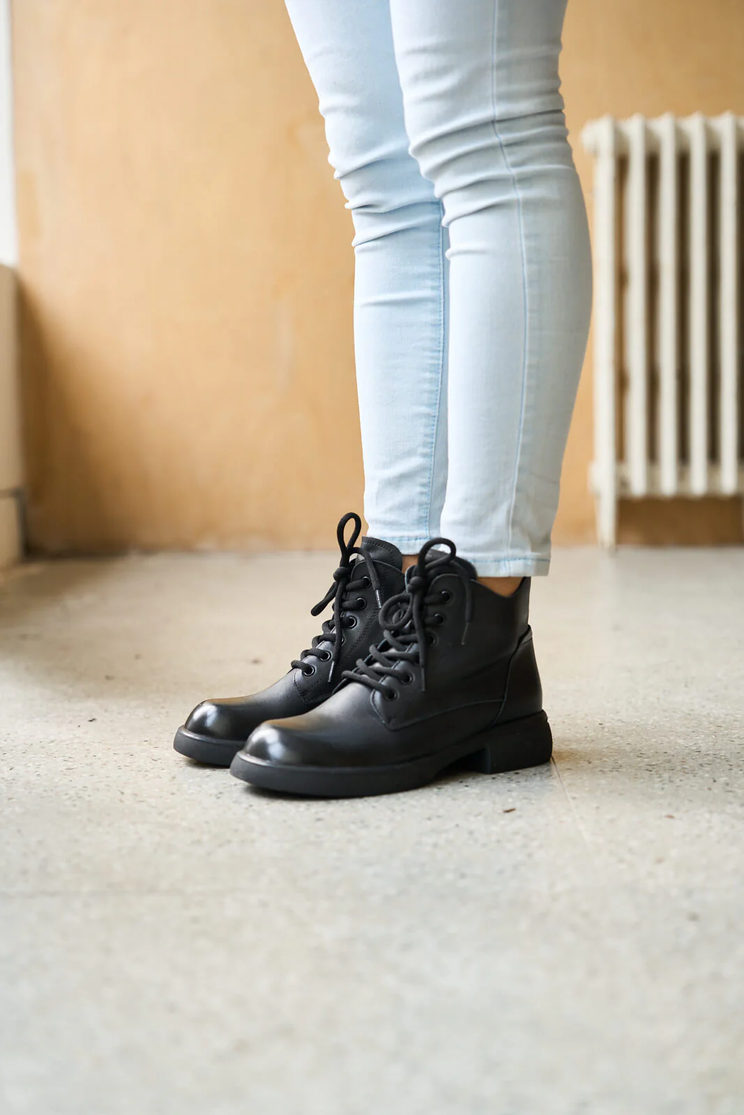 Rumour Has It | Brycen II Leather Combat Boot - black - Image 4