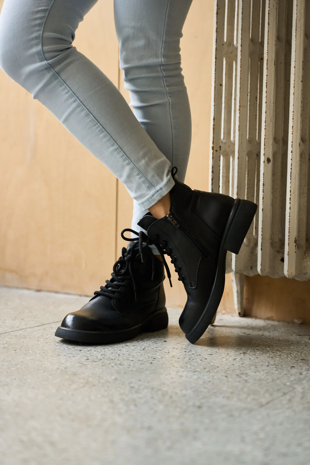 Rumour Has It | Brycen II Leather Combat Boot - black - Image 7