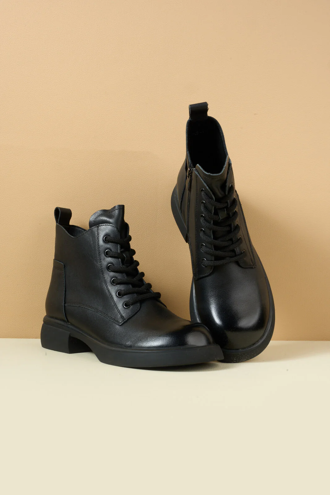 Rumour Has It | Brycen II Leather Combat Boot - black - Image 9