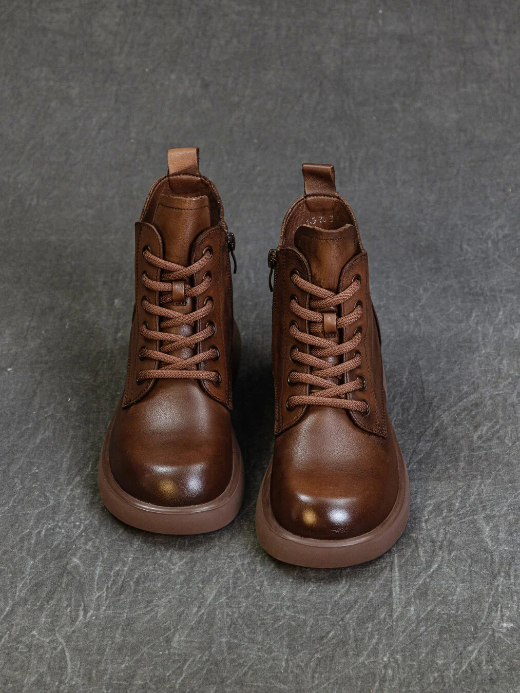 Rumour Has It | Brycen II Leather Combat Boot - brown - Image 2