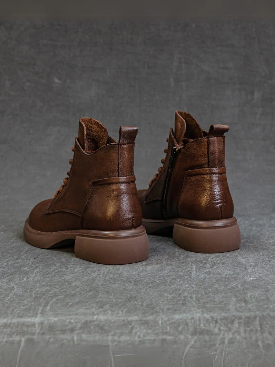 Rumour Has It | Brycen II Leather Combat Boot - brown - Image 5