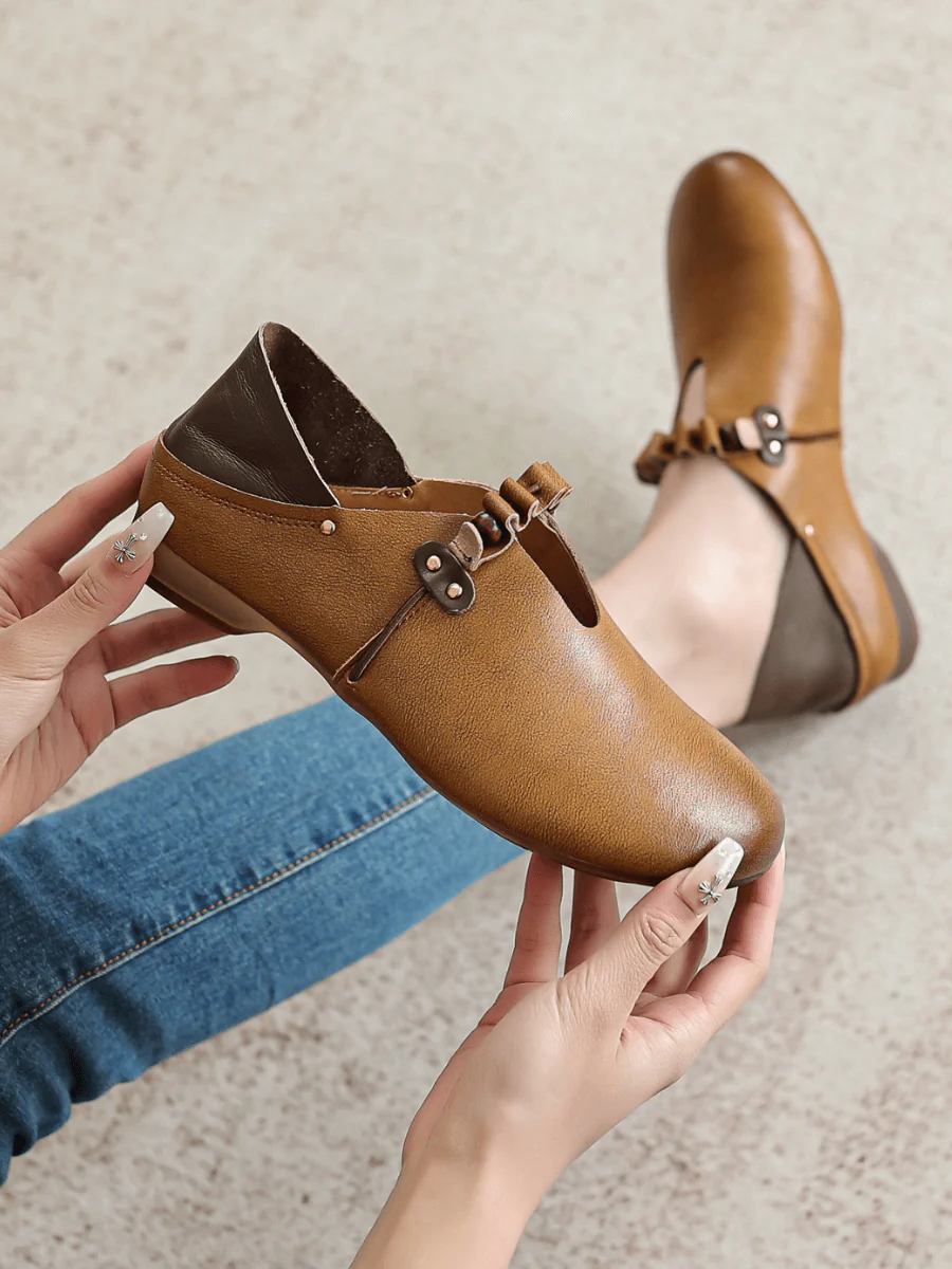 RUMOUR HAS IT| CROSS RUFFLE STRAP LEATHER SANDAL - Image 2