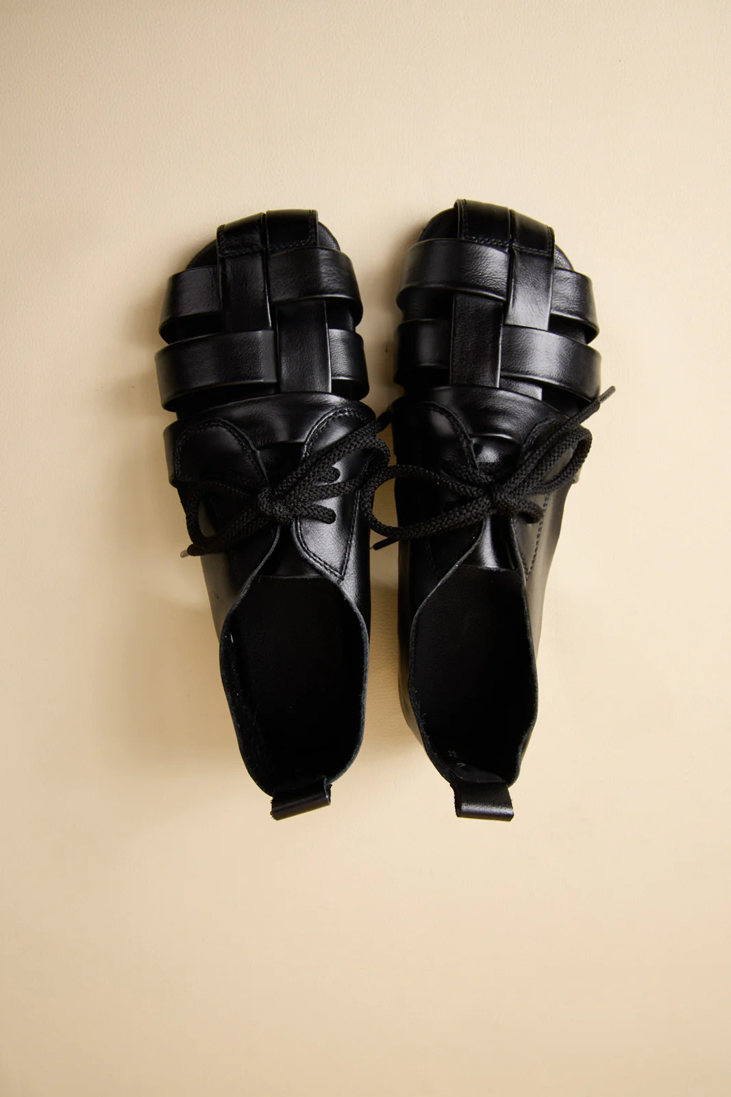 Rumour Has It | Daybreaker Leather Woven Sandal - Black - Image 11