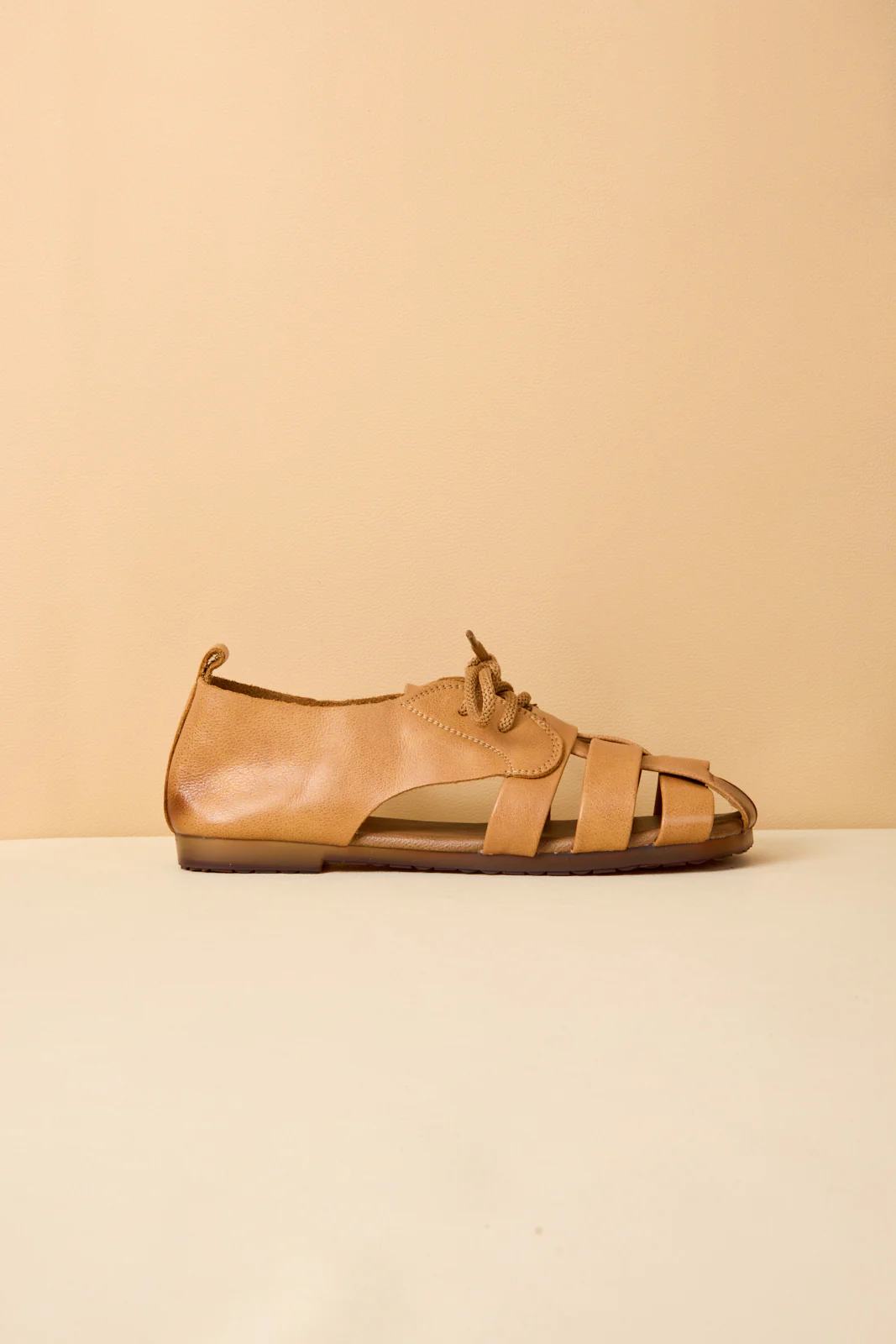Rumour Has It | Daybreaker Leather Woven Sandal - Tan - Image 9