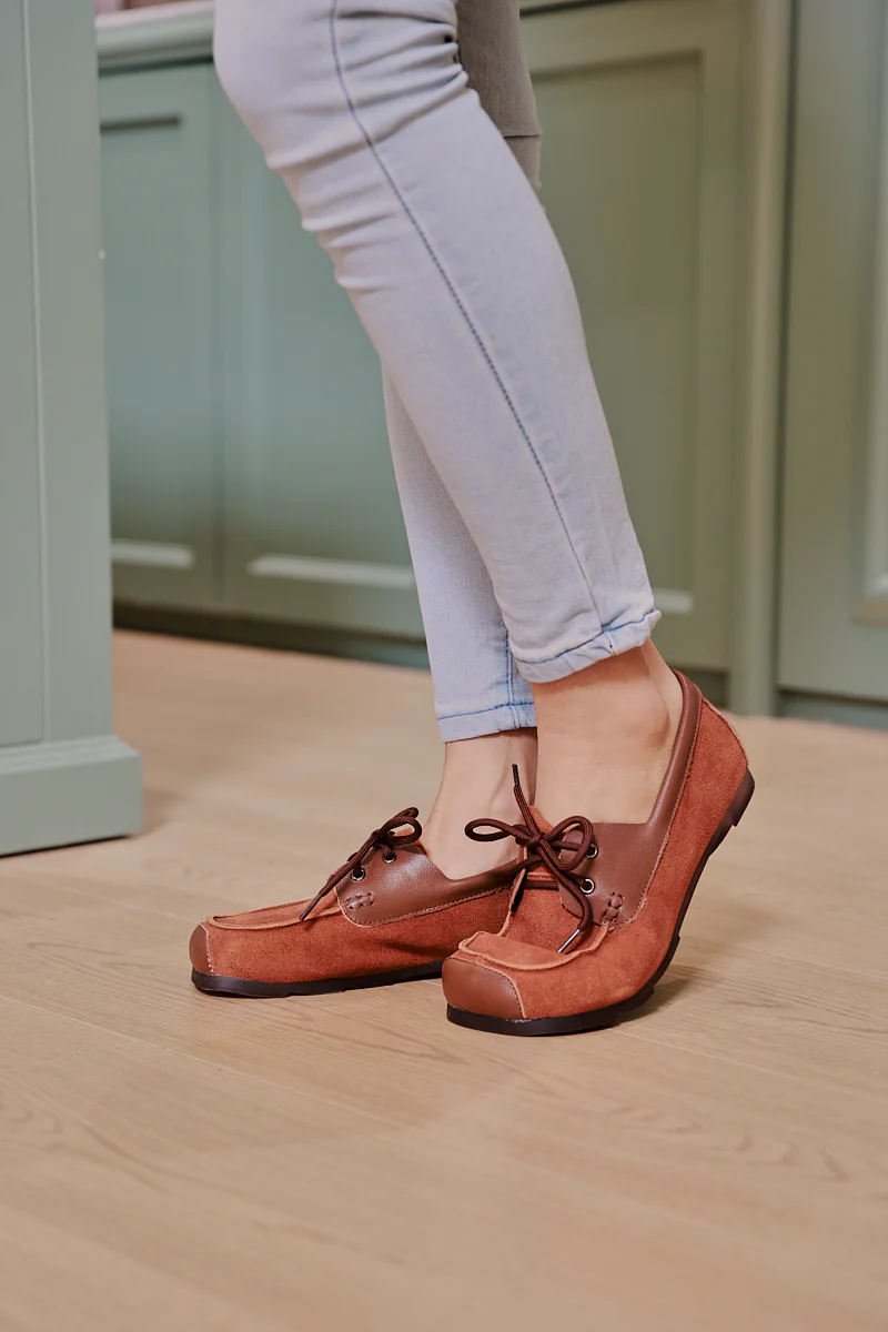 Rumour Has It | Destra Suede Moccasin - Brown - Image 4