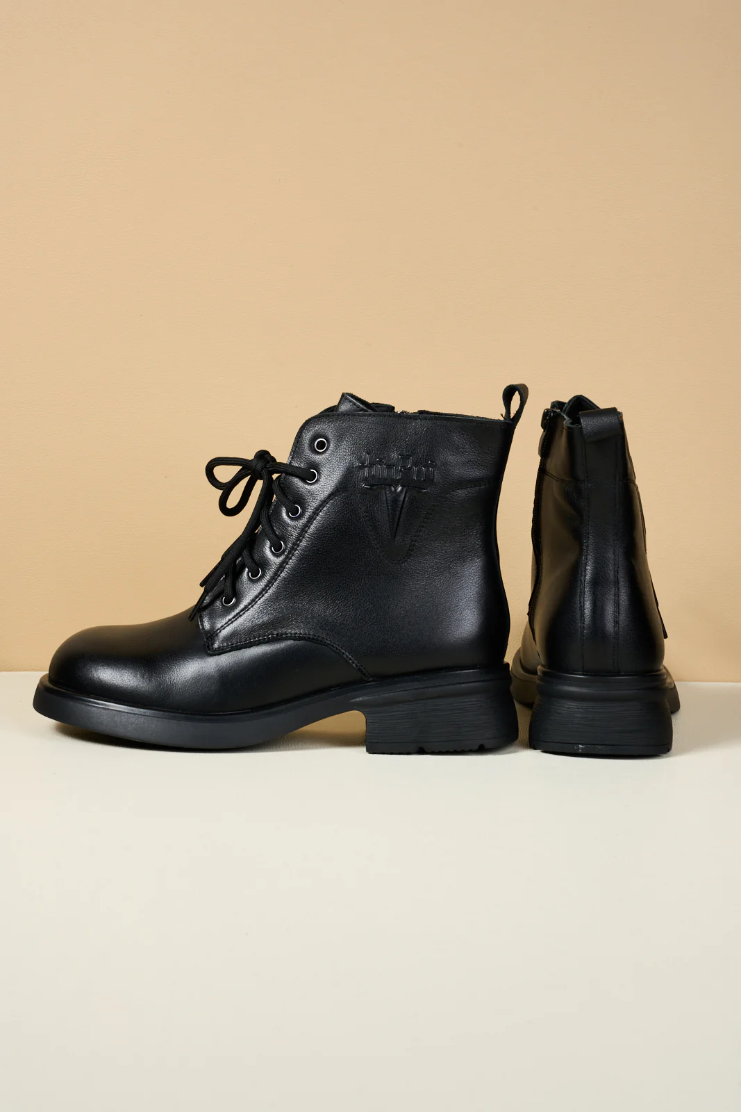 Rumour Has It | Filip Combat Ankle Leather Boots - Image 12
