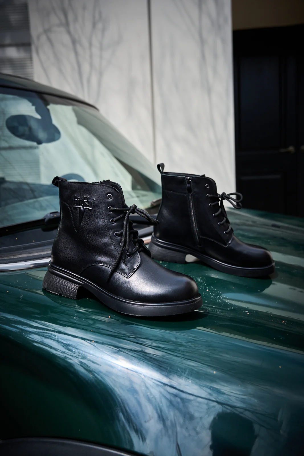 Rumour Has It | Filip Combat Ankle Leather Boots - Image 8