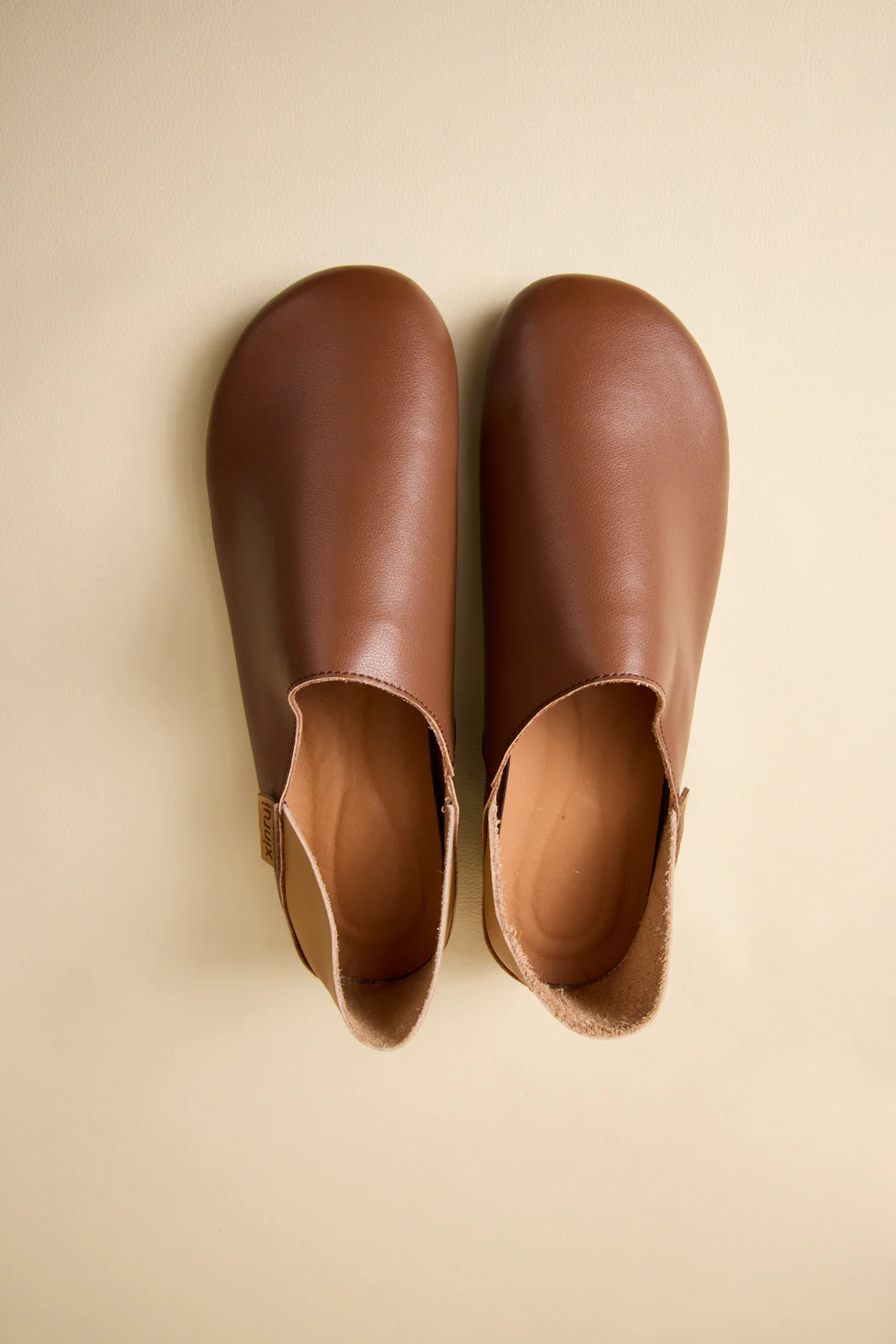 Rumour Has It | Livia Leather Flats - Tan - Image 10