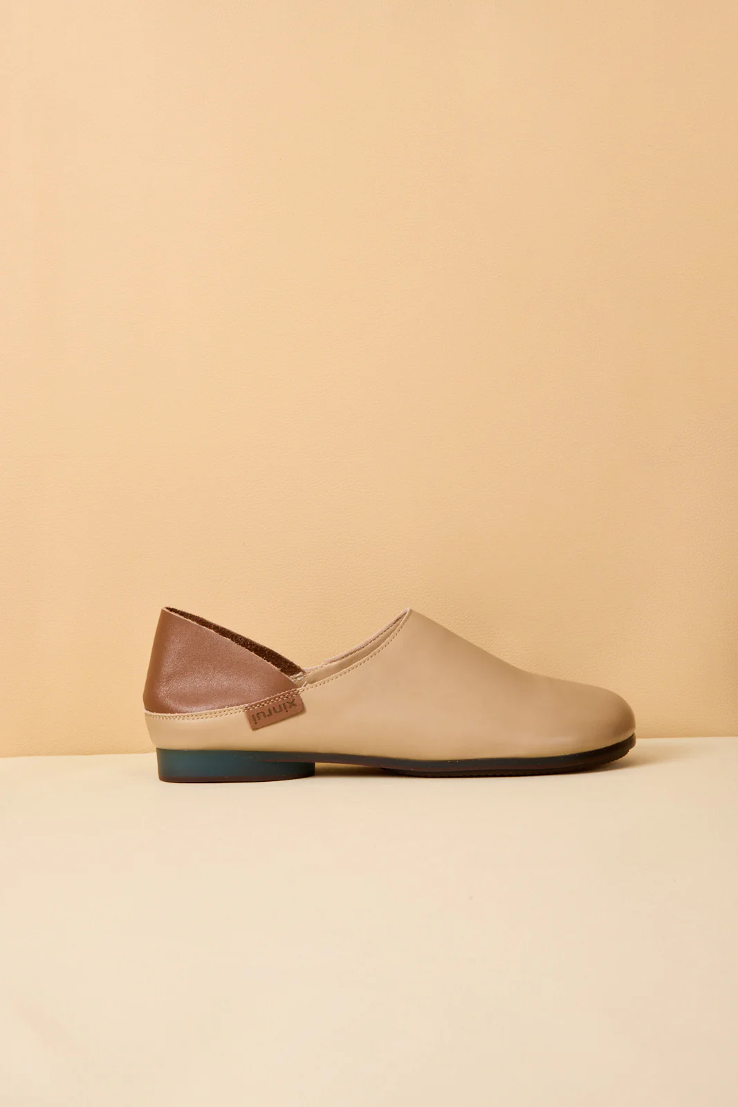 Rumour Has It | Livia Leather Flats - Taupe - Image 8