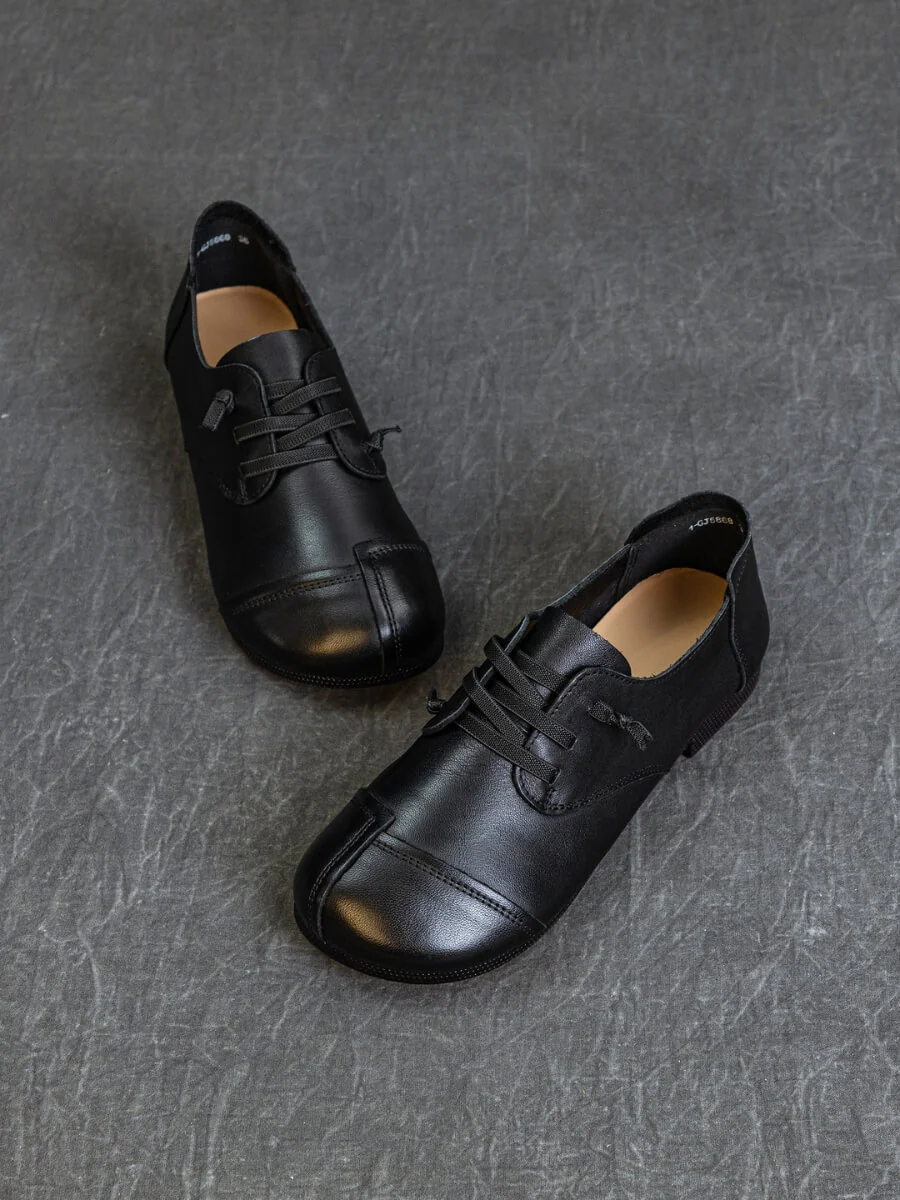 Rumour Has It | Marlah Patch Upper Leather Loafer - black - Image 3