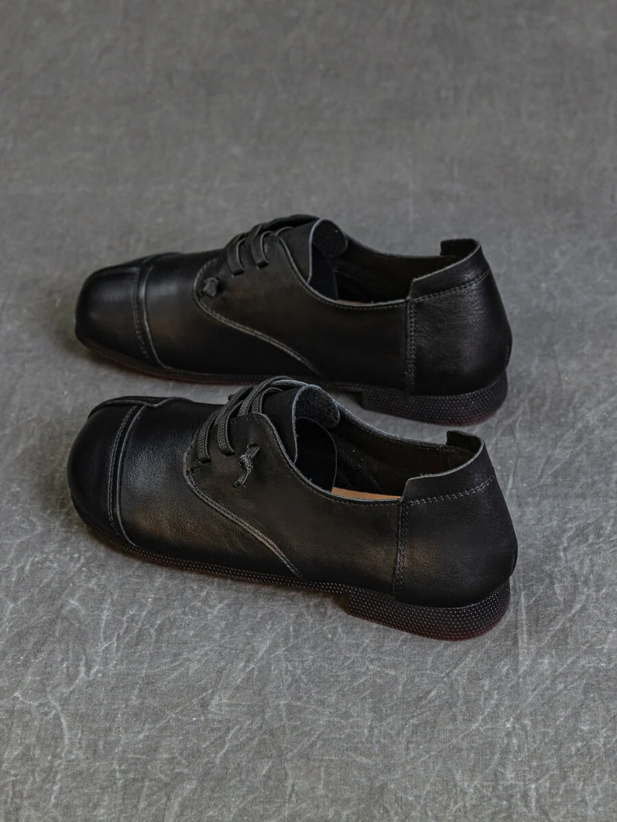 Rumour Has It | Marlah Patch Upper Leather Loafer - black - Image 5