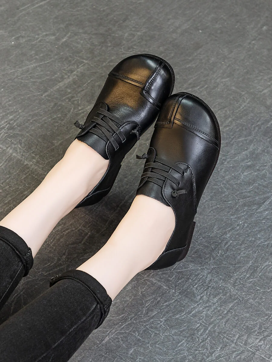 Rumour Has It | Marlah Patch Upper Leather Loafer - black - Image 7