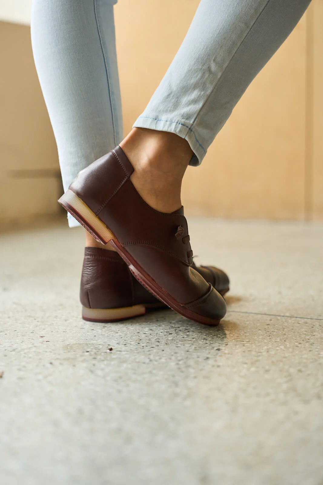 Rumour Has It | Marlah Patch Upper Leather Loafer - brown - Image 4