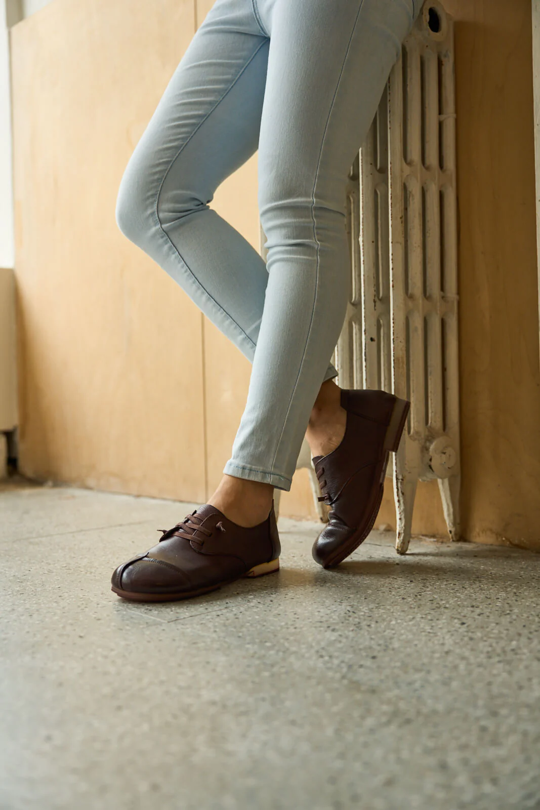 Rumour Has It | Marlah Patch Upper Leather Loafer - brown - Image 5