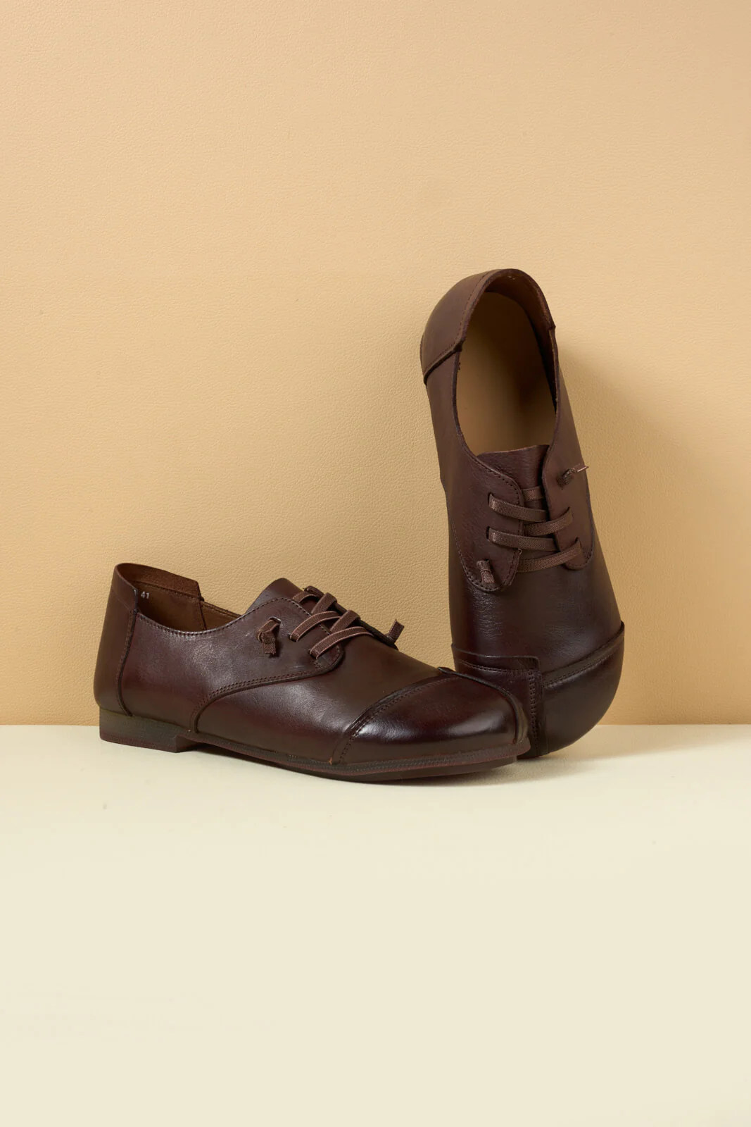 Rumour Has It | Marlah Patch Upper Leather Loafer - brown - Image 8