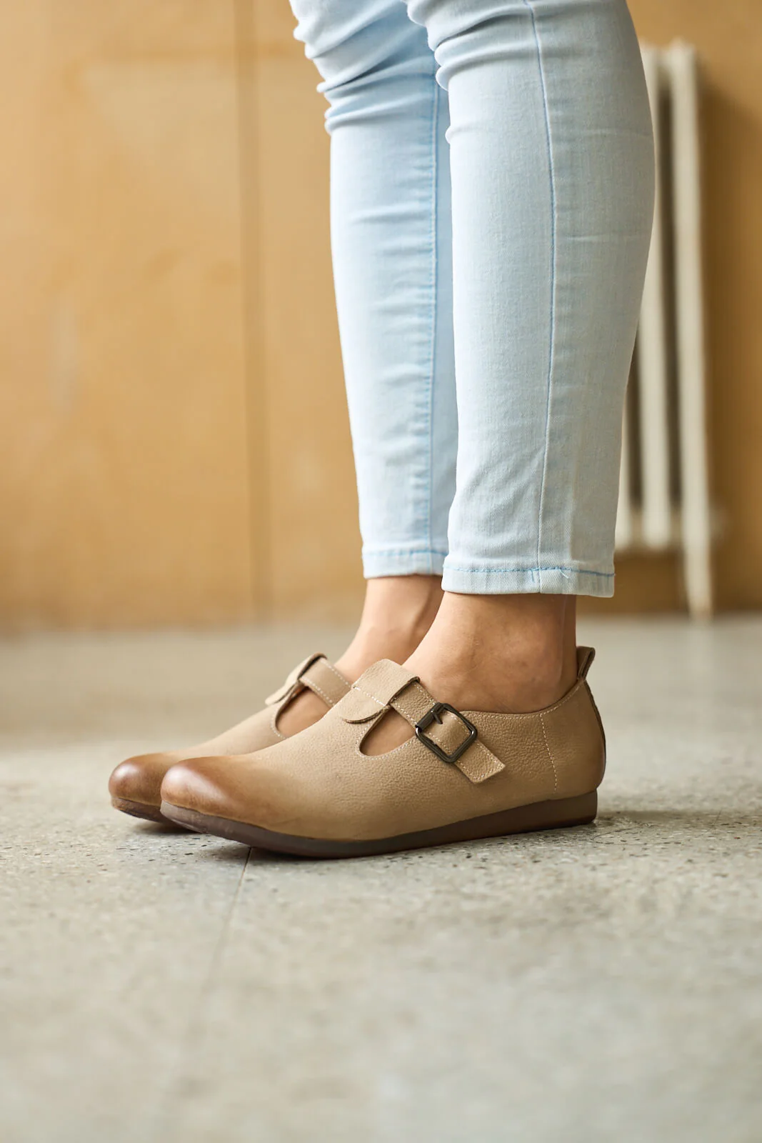 Rumour Has It | Marley Leather Clog - khaki - Image 2